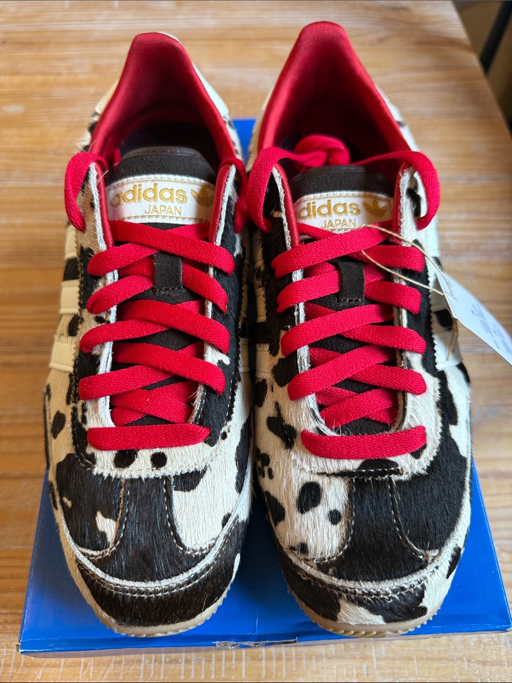 adidas Women’s Japan Sneakers in Black, White & Red